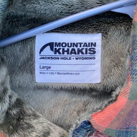 Mountain Khakis fur lined flannel, size L - Picture 2 of 2